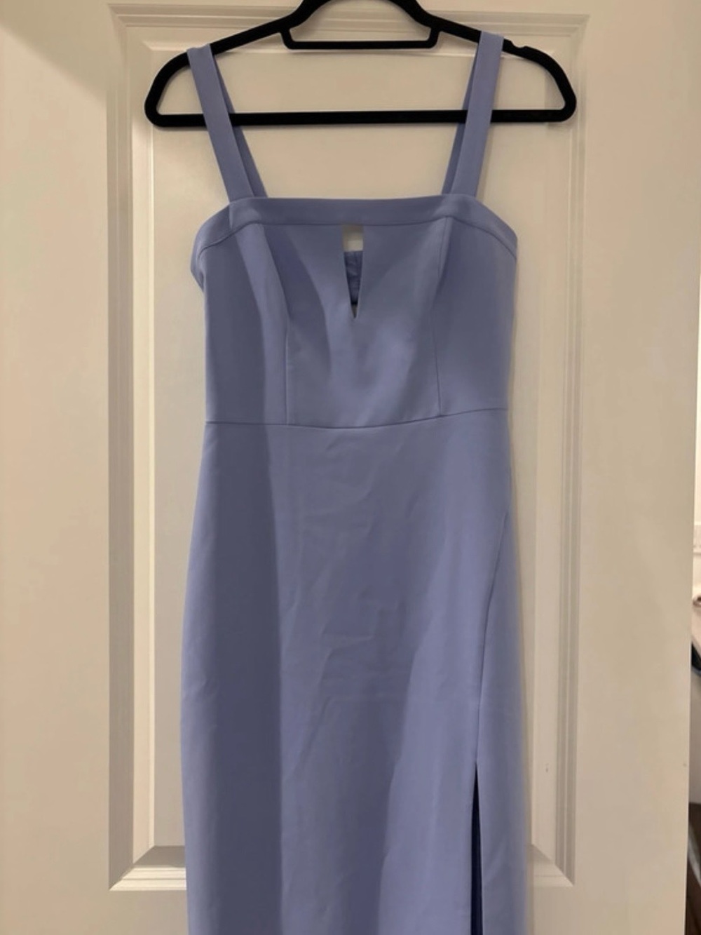 Aidan Mattox Square-Neck Formal Dress